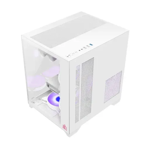 Monarch Casing Monarch Mystery Box X5 Desktop White Gaming Case